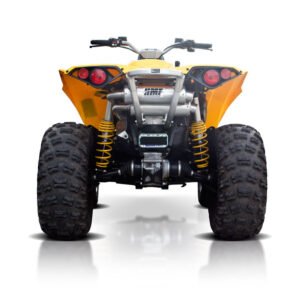 HMF Performance Black Dual Full System Exhaust Black Euro Cap Renegade 1000 - Image 4