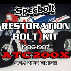 Honda 200X 1986-1987 Restoration Bolt Kit - Engine, Body, Frame, Forks Fasteners