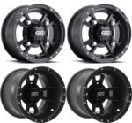 ITP 10" Front 9" Rear SS112 Matte Black Sport Wheels YZF450 Raptor 700 Banshee