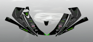 Kawasaki KFX 450 - 450R 2008 - 2014 full graphics kit sticker decals - Image 2