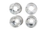 KFX 450R KFX 400 Front Rear Wheels 10x5 9x8 Alba Racing Polished Rolled Lip 32