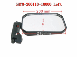 LEFT REARVIEW MIRROR 5HY0-260110-10000 FOR CFMOTO UFORCE 600 UF 1000 - Image 2