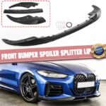 M sport Gloss Black Front Lip Splitter For 2020-2022 BMW 4 Series G22 G23 G26