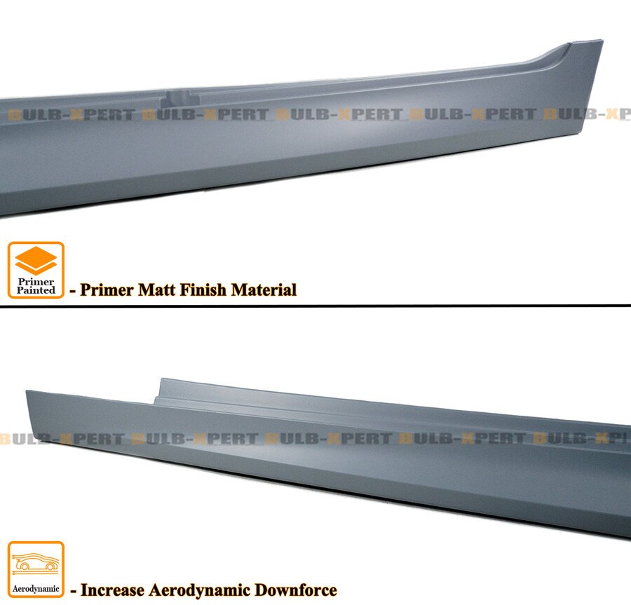 M5 Style Primer Matt Finish Side Skirt Extensions For 2011-2016 BMW F10 5 Series - Image 4