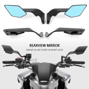 MT07 Side Rearview Mirror Invisible Wing Rotating For YAMAHA MT-03 MT10 MT-09 SP