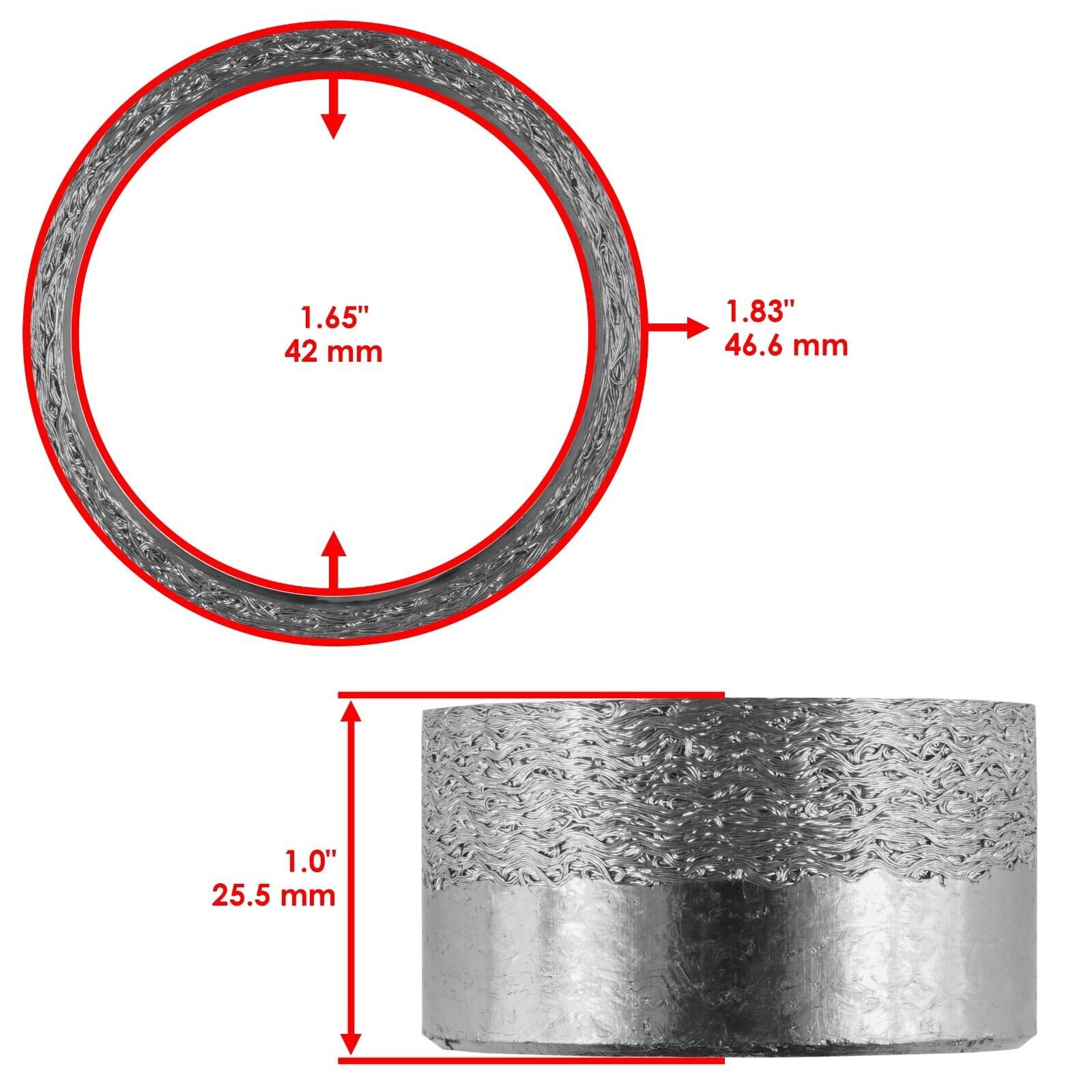 Muffler Exhaust Silencer W/Gasket for Yamaha Raptor 700 YFM700R YFM700 2007-2023 - Image 3