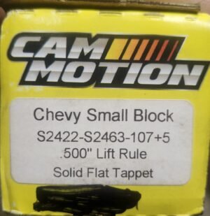 NEW !! Cam Motion Solid Flat Tappet Cam 3/8 OVAL .500 LIFT RULE