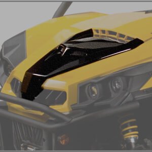 NEW CAN-AM MAVERICK 1000R 13 - 17 STEALTH BLACK PLASTIC VENTED HOOD MAX