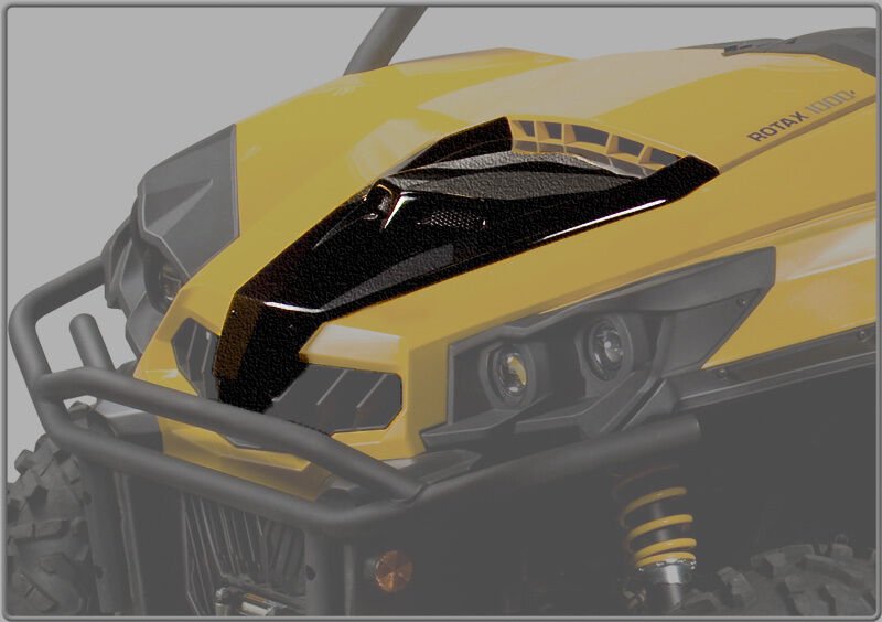 NEW CAN-AM MAVERICK 1000R 13 - 17 STEALTH BLACK PLASTIC VENTED HOOD MAX