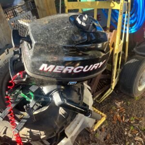 New never used black mercury boat motor