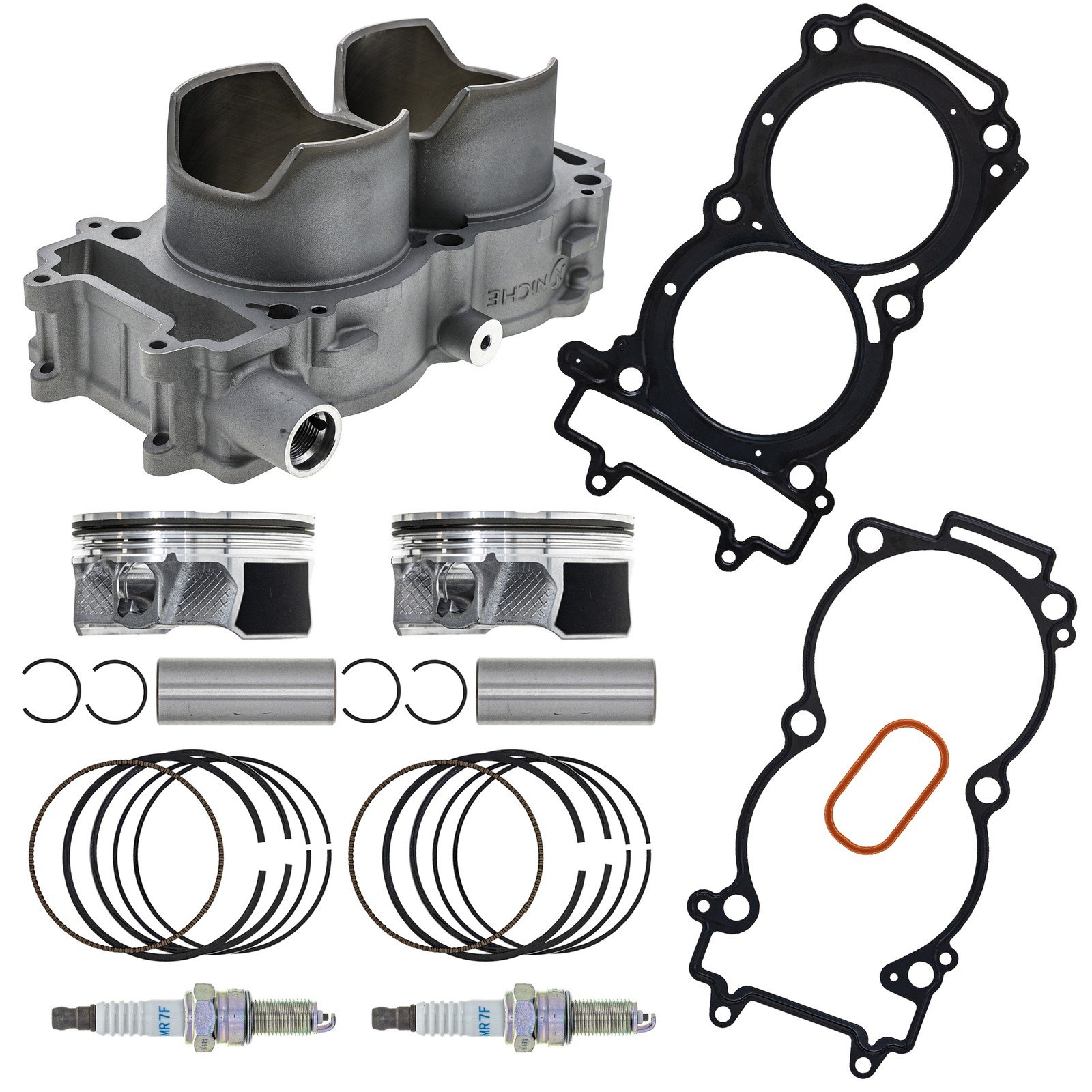 NICHE Cylinder Piston Gasket Kit for Polaris RZR XP 1000 Ranger Crew 900 3022594