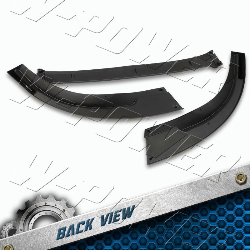 Painted Black For 2006-2007 Lexus GS300 GS350 Front Bumper Lip + Side Skirts 9PC - Image 3