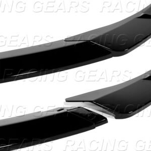 PAINTED BLACK FRONT BUMPER LIP SPOILER SPLITTER FOR 19-24 MAZDA 3 HATCHBACK 5DR - Image 3