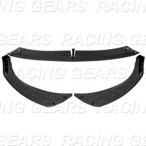 PAINTED BLACK FRONT BUMPER LIP SPOILER SPLITTER FOR 19-24 MAZDA 3 HATCHBACK 5DR - Image 4