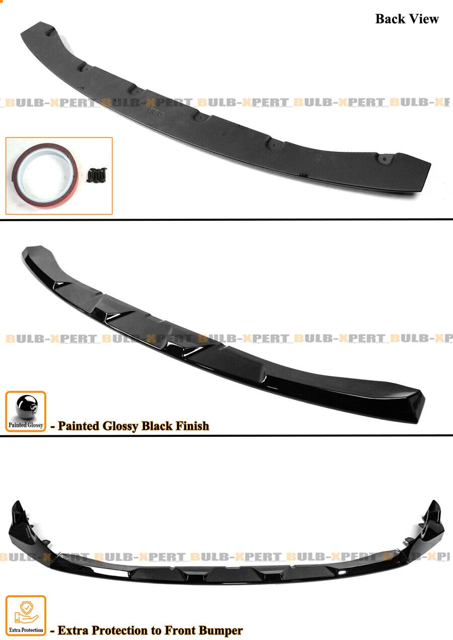 Performance Style Gloss Black Front Bumper Lip Kit For 2021-25 BMW G80 M3 G82 M4 - Image 3