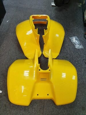 Plastics Set For Suzuki LT50 Yellow Front, Rear Fender bodywork Panels 1984-2002 - Image 2