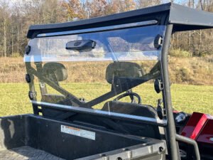 Polaris Ranger Full Size 800 & Crew Hard Rear Window Dust Panel Vented 2010-2014 - Image 2