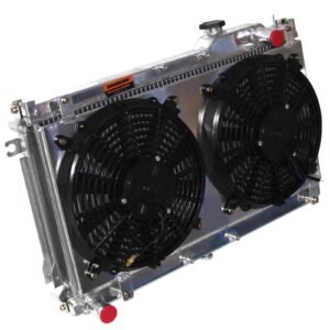 Radiator+Fan Shroud Fit Mazda Miata MX-5 1.6L L4 1989-97 Aluminum 2Row MT SPAWON