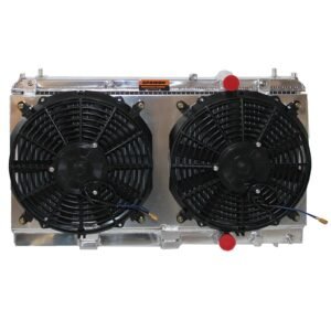 Radiator+Fan Shroud For Chrysler Dodge Plymouth Neon LE LX 1995-99 2Row Aluminum