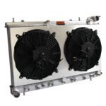 Radiator + Fan Shroud For Subaru Forester XT 2.5L H4 EJ255 2004-2005 2812 AT MT