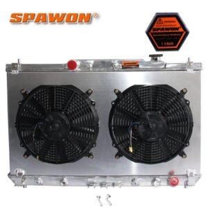 Radiator with Fan Shroud For 97-01 Toyota Camry Solara L4 2.2L Aluminum 1909 AT