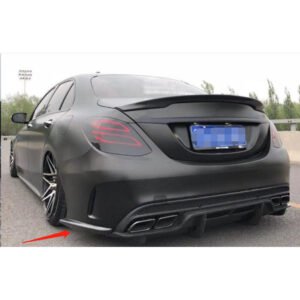 REAL CARBON Rear Bumper Side Splitters For Mercedes Benz W205 C200 C43 C63 15-21 - Image 3