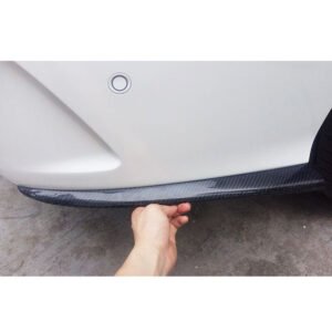 REAL CARBON Rear Bumper Side Splitters For Mercedes Benz W205 C200 C43 C63 15-21 - Image 4
