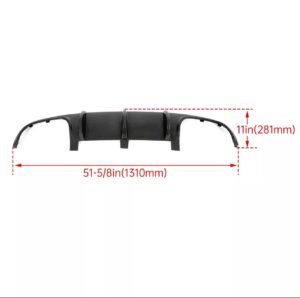 Rear Bumper Diffuser Carbon Fiber Printing For 08-11 Mercedes Benz W204 C-Class - Image 2