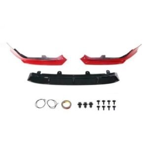 Red Front Bumper Lip Splitter Kit YF Style For 2018-2020 Honda Accord San Marino - Image 3