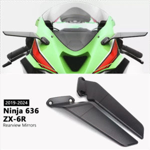 Rotating Rearview Mirror Wind Wing Mirrors For Kawasaki Ninja 636 ZX-6R 19-24 - Image 2