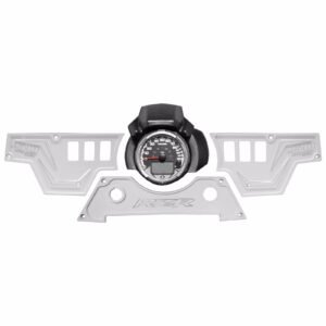 RZR 3 pc 6 Switch CNC Dash Panel Speedometer XP1000 S 900 S1000 White Lightning - Image 2