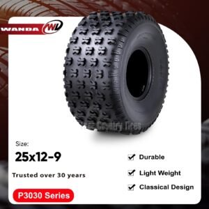 SET 2 WANDA ATV UTV Tire 25x12-9 305/65-9 4PR HIGH LOAD - Image 2