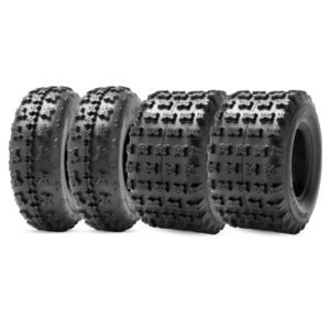 Set 4 22x7-10 20x11-10 ATV UTV Tires Replacement Race Front & Rear Tire Tubeless