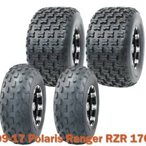 Set 4 WANDA ATV Tires 19X7-8 & 20X10-9 fit 09-17 Polaris Ranger RZR 170