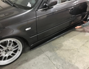 Side skirt sill extension lower side lip for VW Jetta A6 2010-2018 Set of 2 Pcs - Image 3