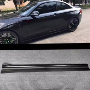 Side Skirts Extension Lip Panel For BMW 2016-2020 F87 M2 M2C REAL Carbon Fiber