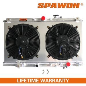 SPAWEON Radiator + Fan shroud For Acura CL Accord Prelude 2.2L L4 1994-2001 AT
