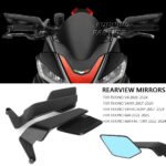 Stealth Max Mirror Adjustable Rearview Mirrors For Aprilia Tuono V4 TUONO 660