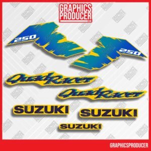 Suzuki LT250R Quadracer Decals Replica Full Set Graphics Sticker 85-92 Model