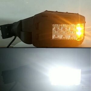 UTV Rear View Side Mirrors Kit with LED Rock Light for Polaris RZR for Can-Am - Image 2