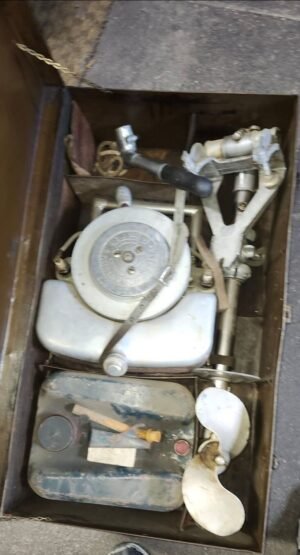 Vintage 1920s Johnson A-25 A25 Water Bug Outboard in Chest *Museum Quality*