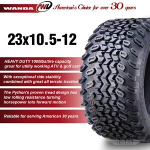 WANDA 23X10.5-12 Golf Cart ATV Tires 4 Ply 23x10.5x12 -Set 4 -10143 - Image 2