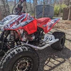 XFR Storm Trooper PRO Foot Peg Nerf Bars Heel Guard HONDA TRX450R ER PSE106-WHI