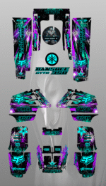 Yamaha Banshee 350 full graphics kit sticker decals