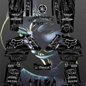 Yamaha Banshee 350 full graphics kit sticker decals