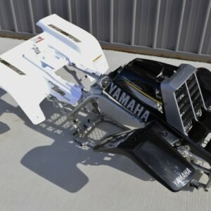 Yamaha Banshee Fenders + Gas Tank Plastic Grill + Graphics Black White 2002