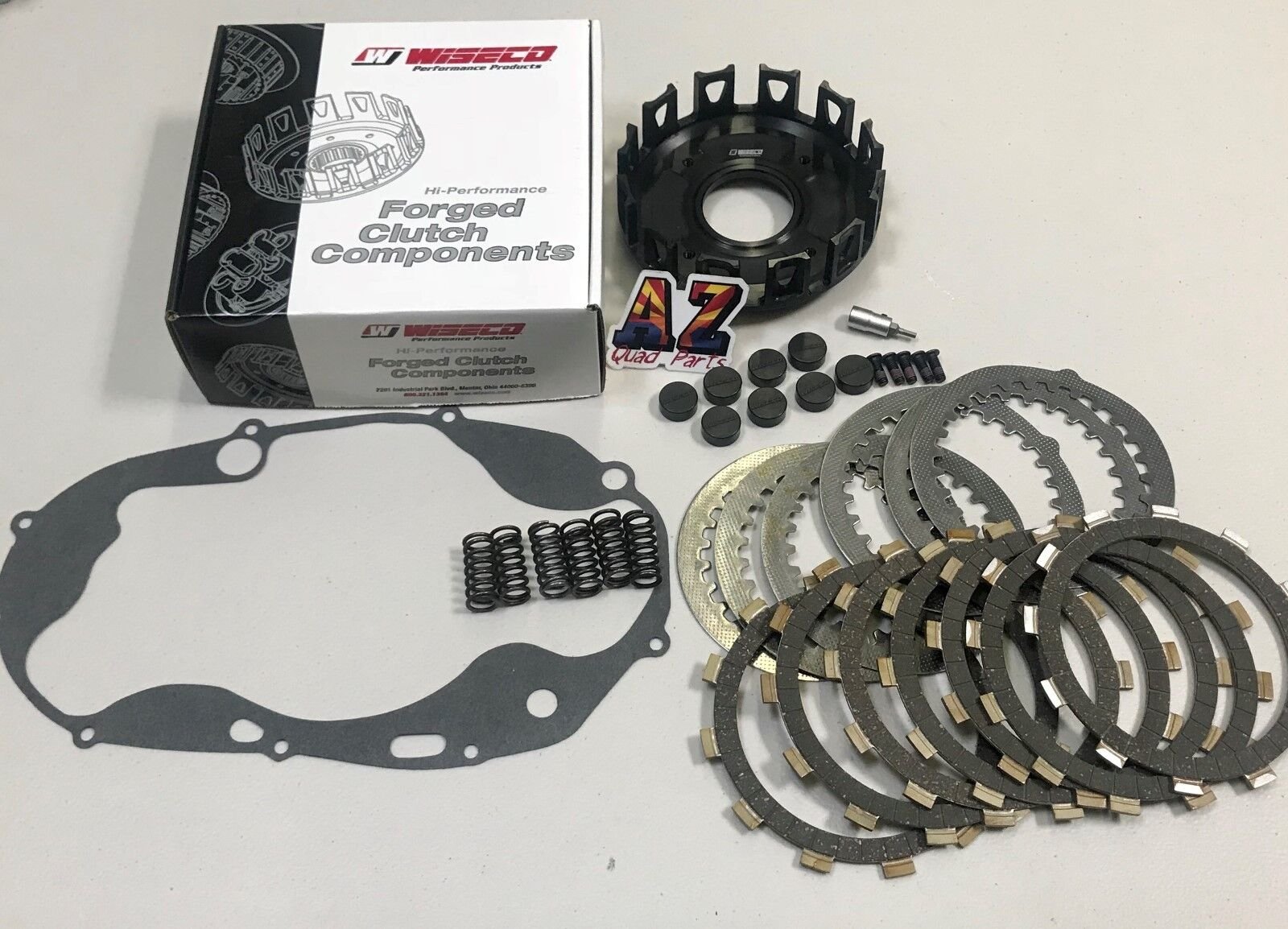 Yamaha Banshee YFZ 350 WISECO Billet Clutch Basket Heavy Duty Clutch Kit Gasket