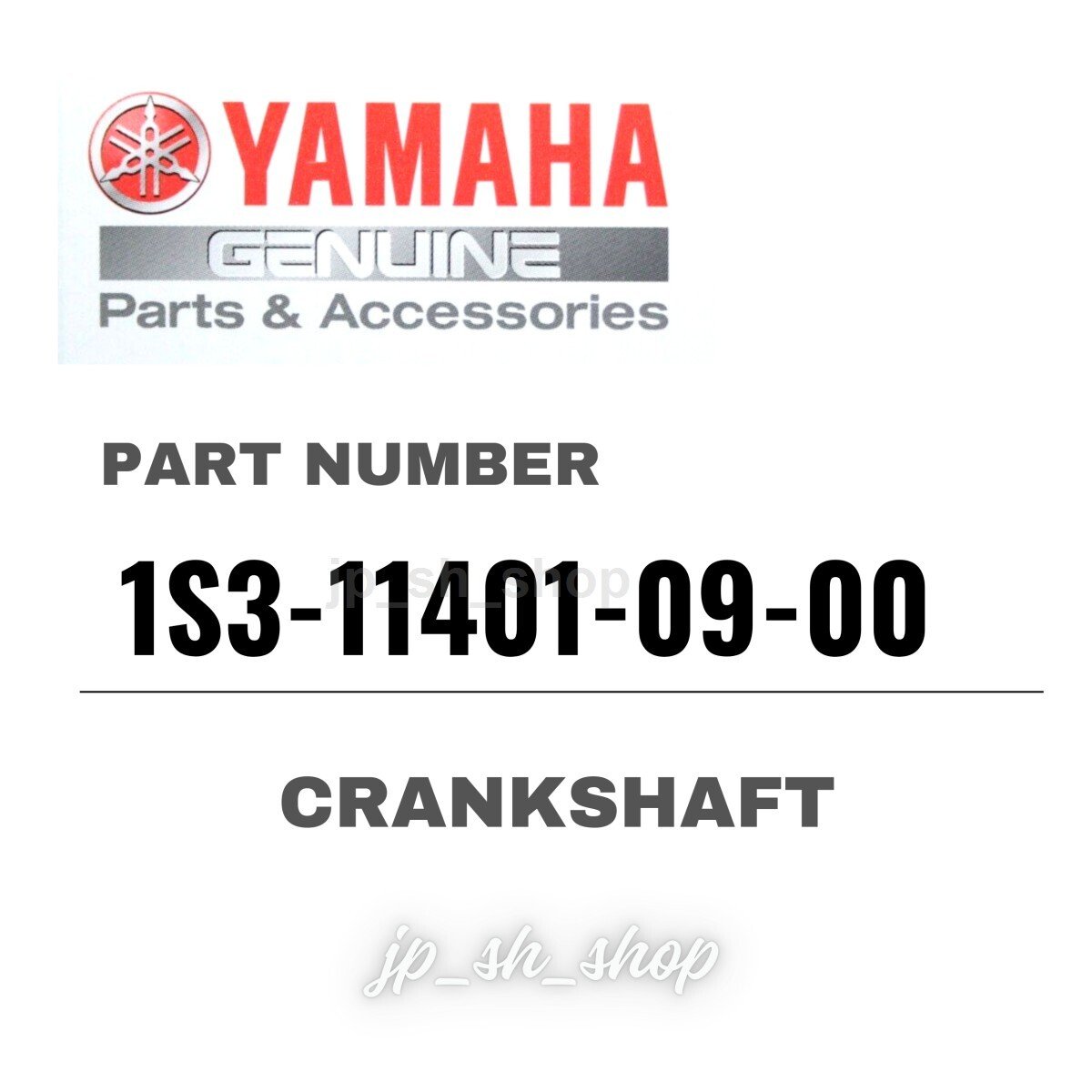 YAMAHA Genuine OEM Parts CRANKSHAFT 1S3-11401-09-00 for Raptor 700
