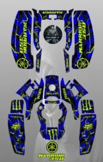 Yamaha Warrior 350 full graphics kit sticker decals