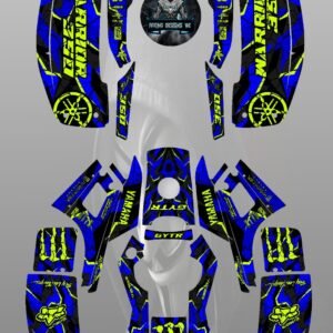 Yamaha Warrior 350 full graphics kit sticker decals